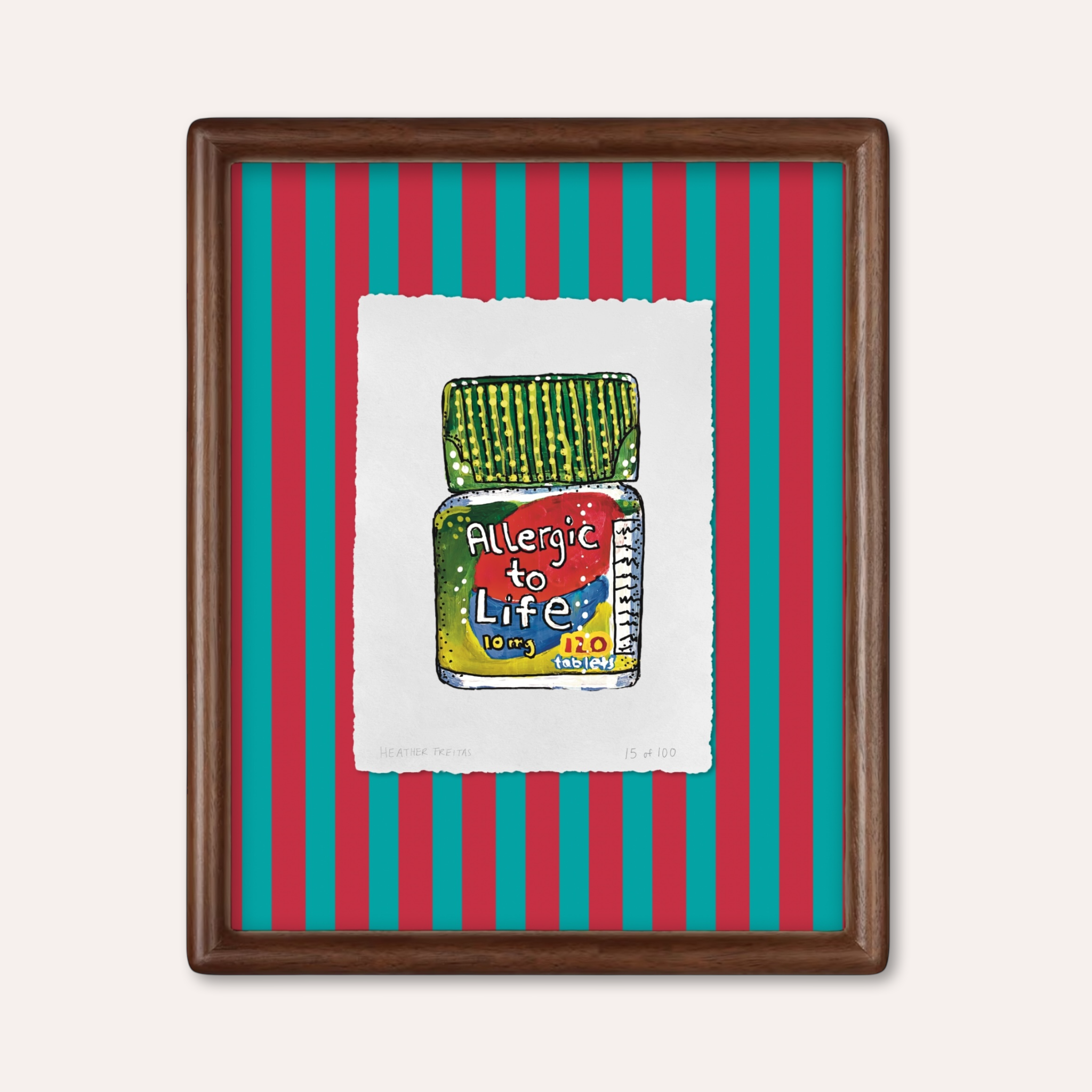 Allergic To Life Edition Framed Print