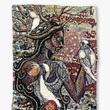 Root Chakra ( Fine Art Tapestry With Beaded Accents )