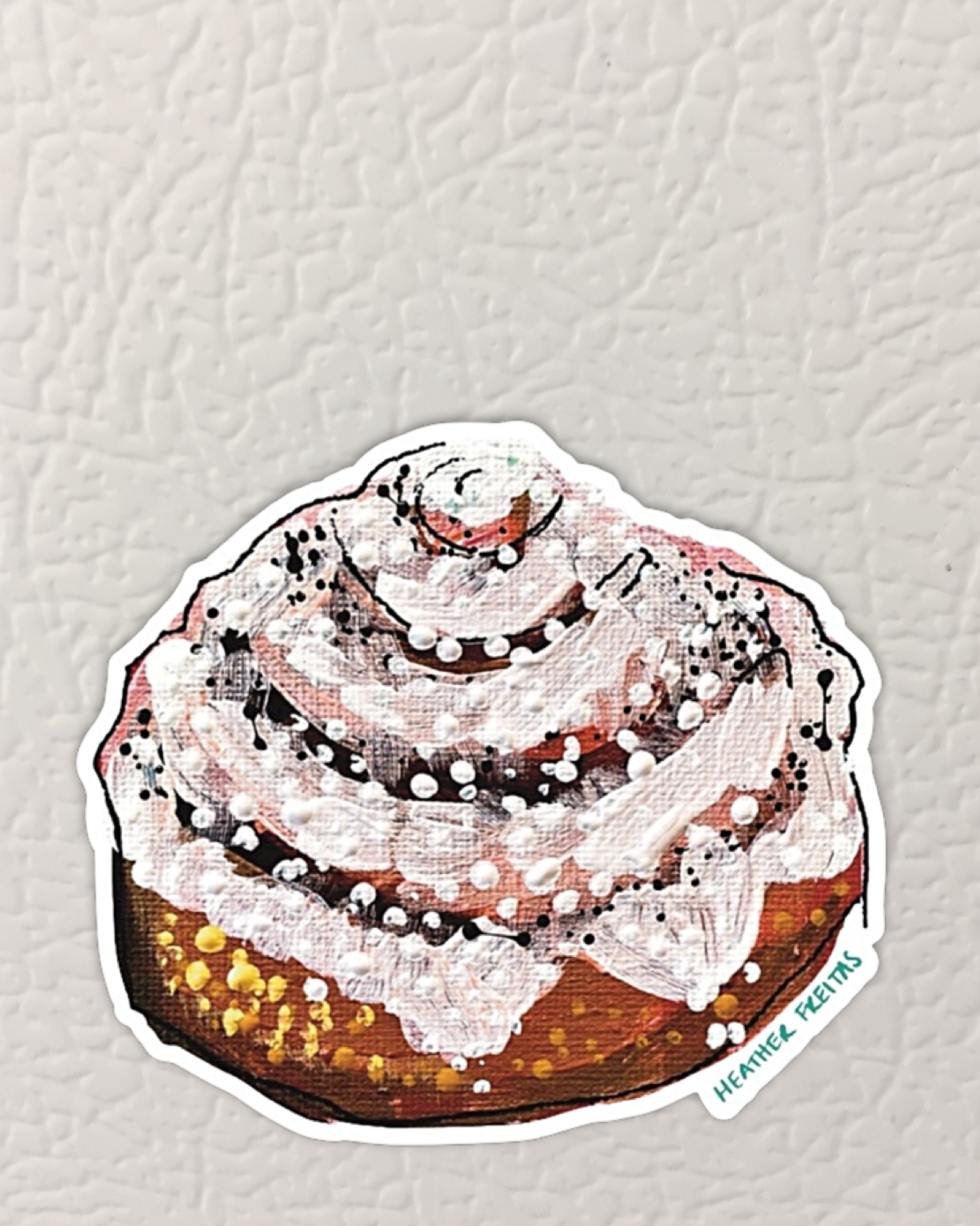 Cinnamon Roll Magnet ( Die-Cut )