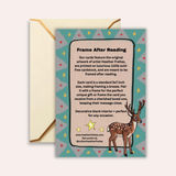 Dreamy Deer Gingerbread House Frameable Greeting Card