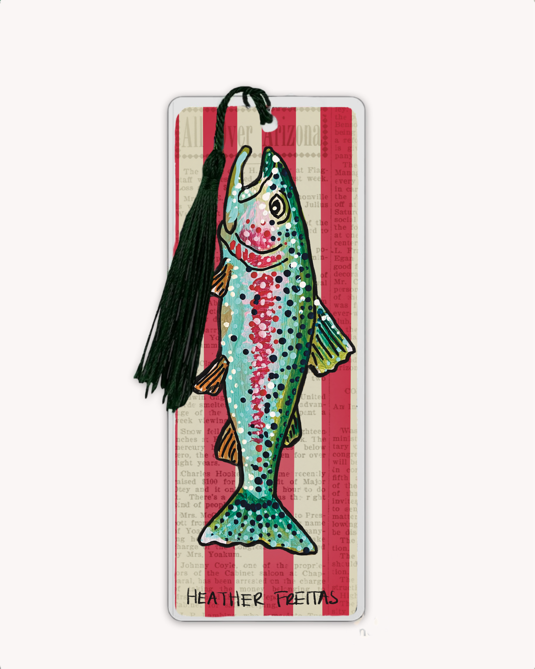 Rainbow Trout Fish Bookmark