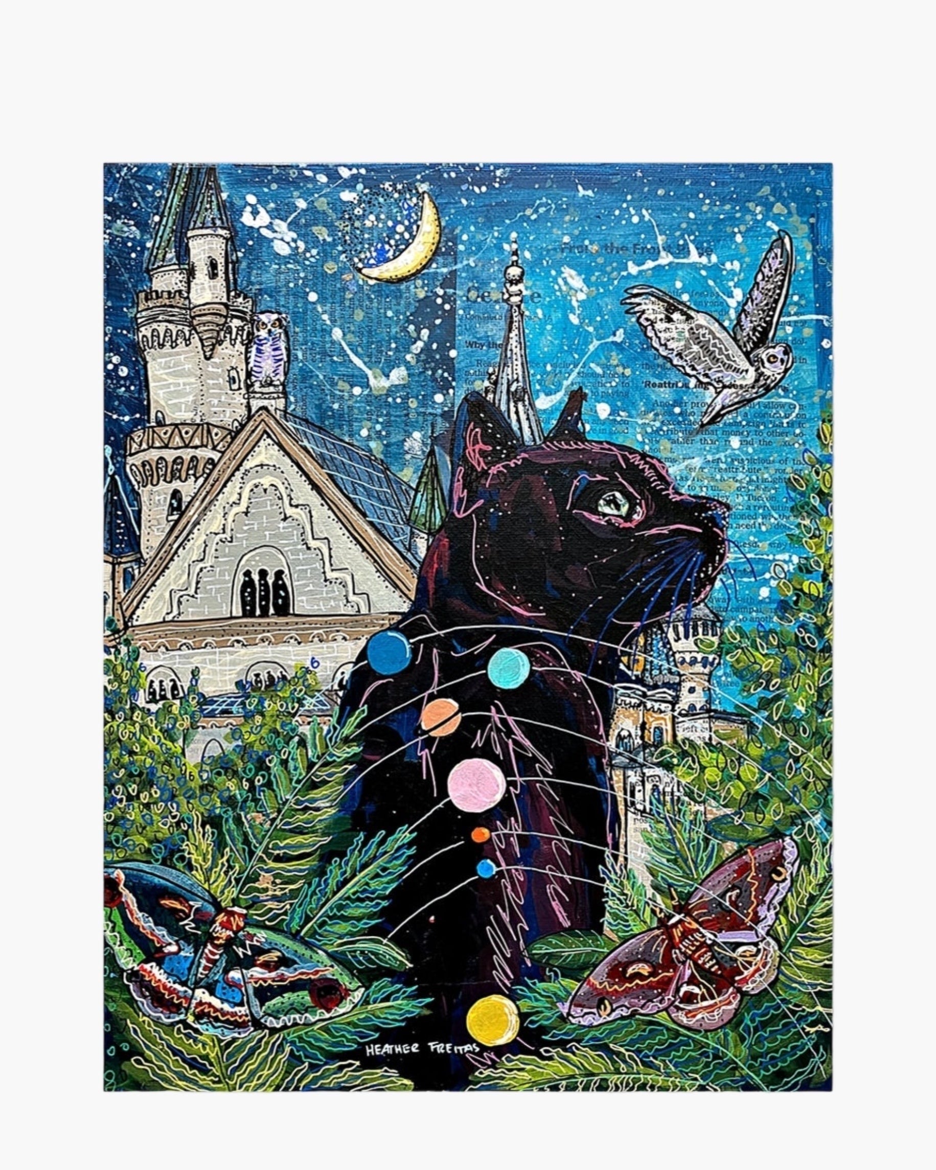 Jupiter Black Cat - Limited Edition Print