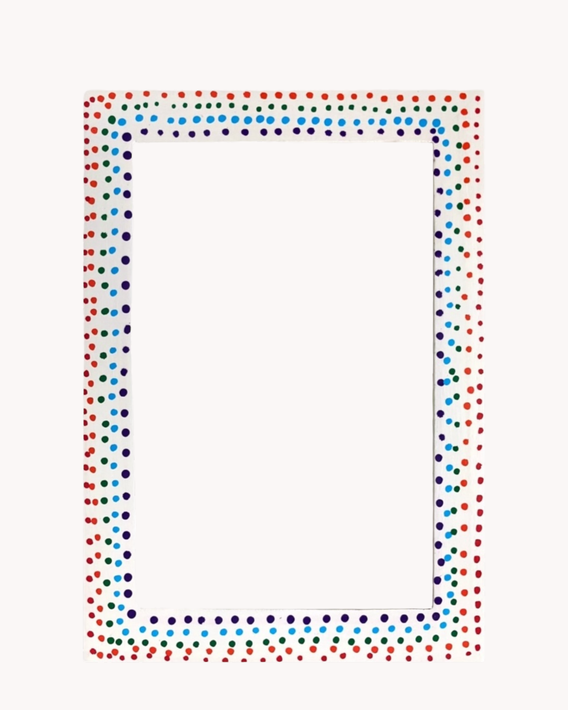 Polka Dot Party ( Hand Painted Frame 4x6 inch)