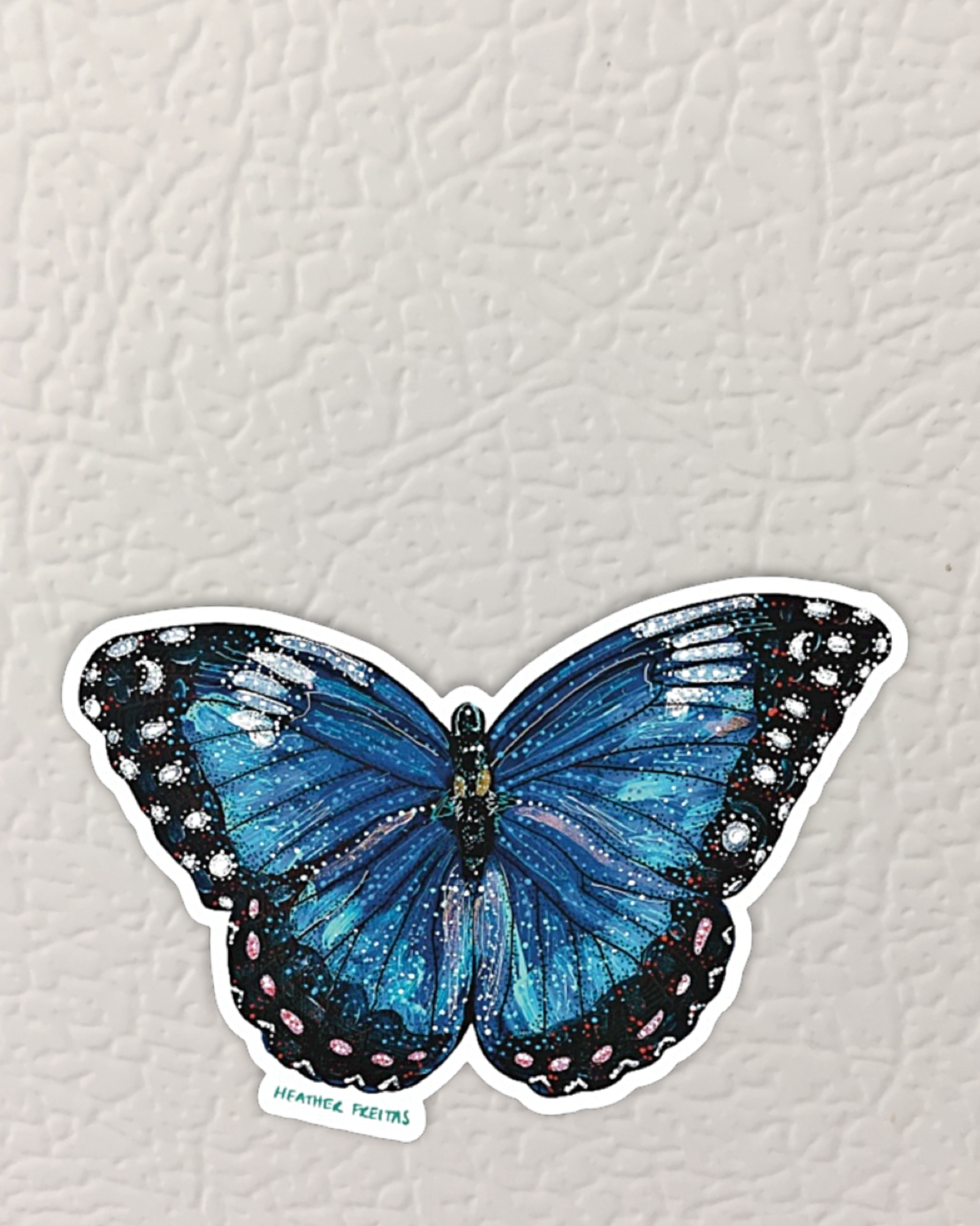Blue Butterfly Magnet ( Die-Cut )