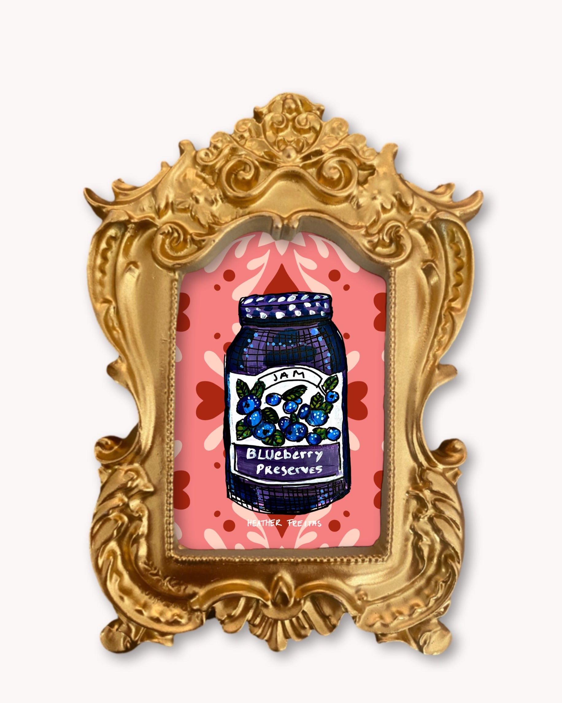 Blueberry Jam - Mini framed print