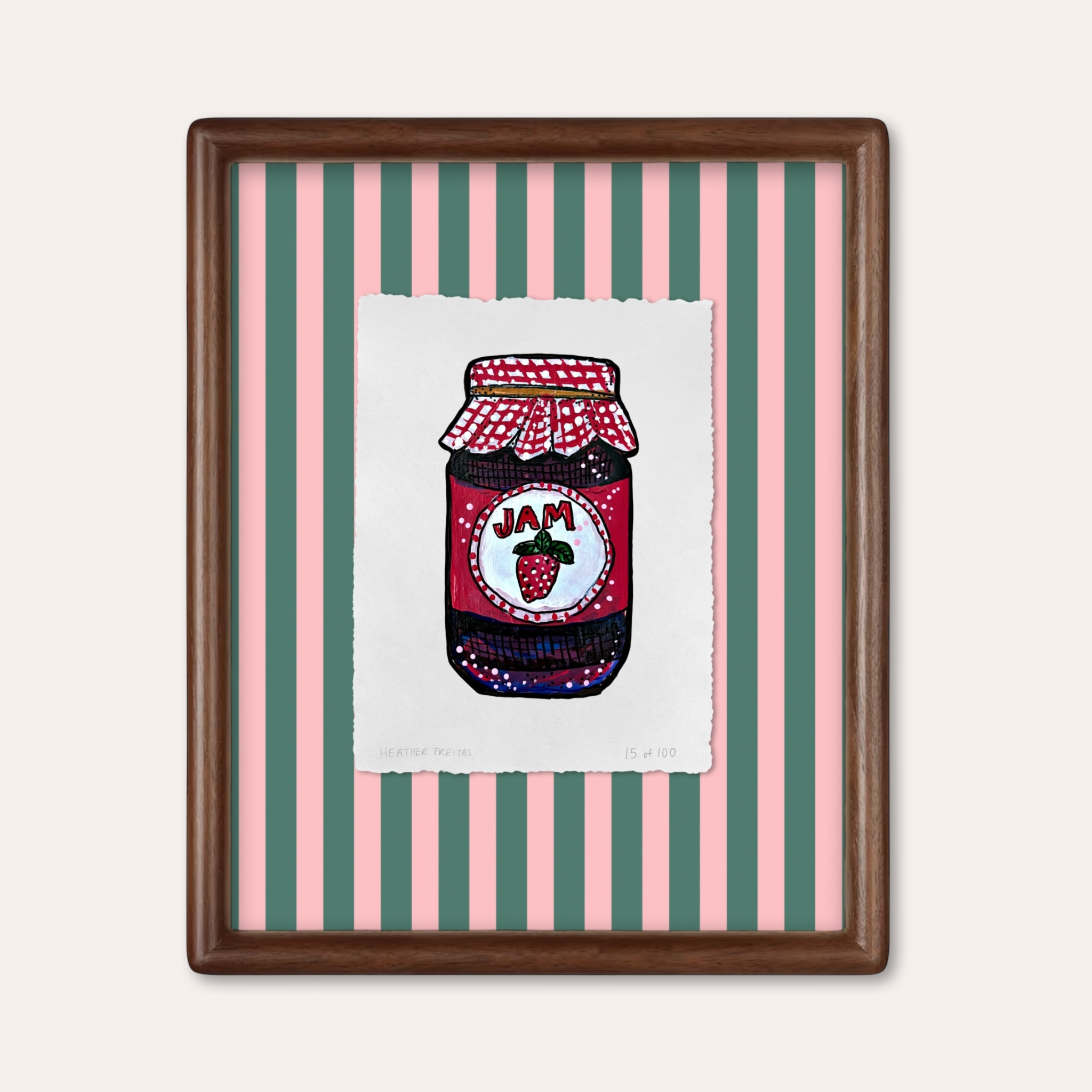 Strawberry Jam Limited Edition Framed Print