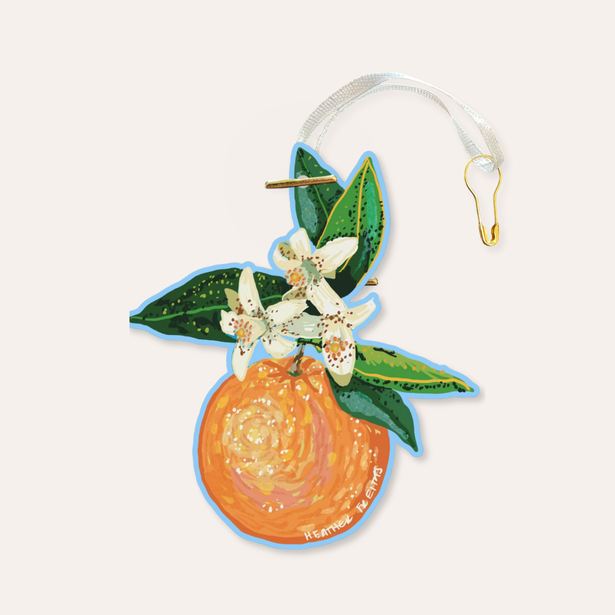 Orange Gift Tag