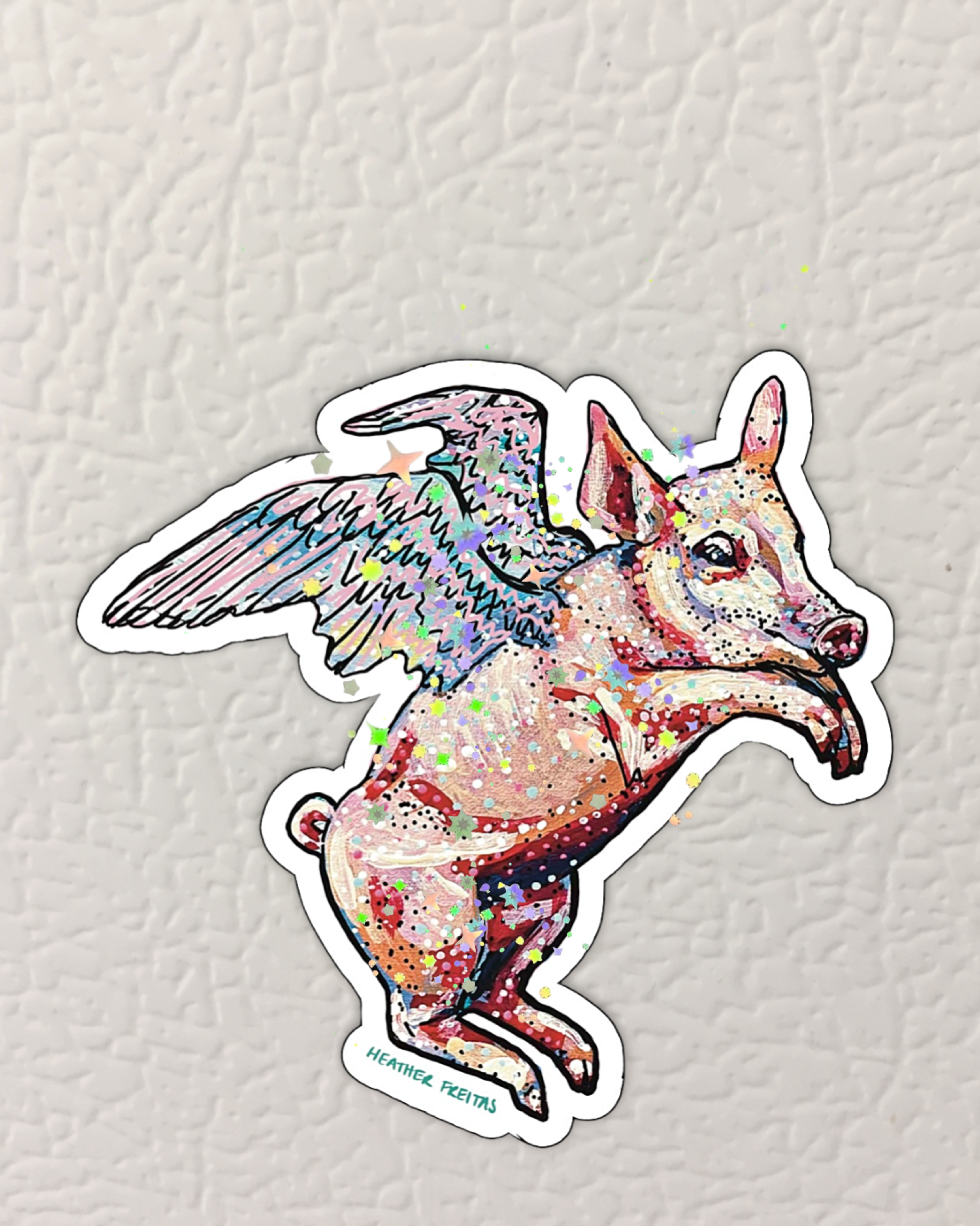 Flying Pig Magnet ( Die-Cut )