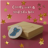 Blue Ribbon Ceramic Ornament