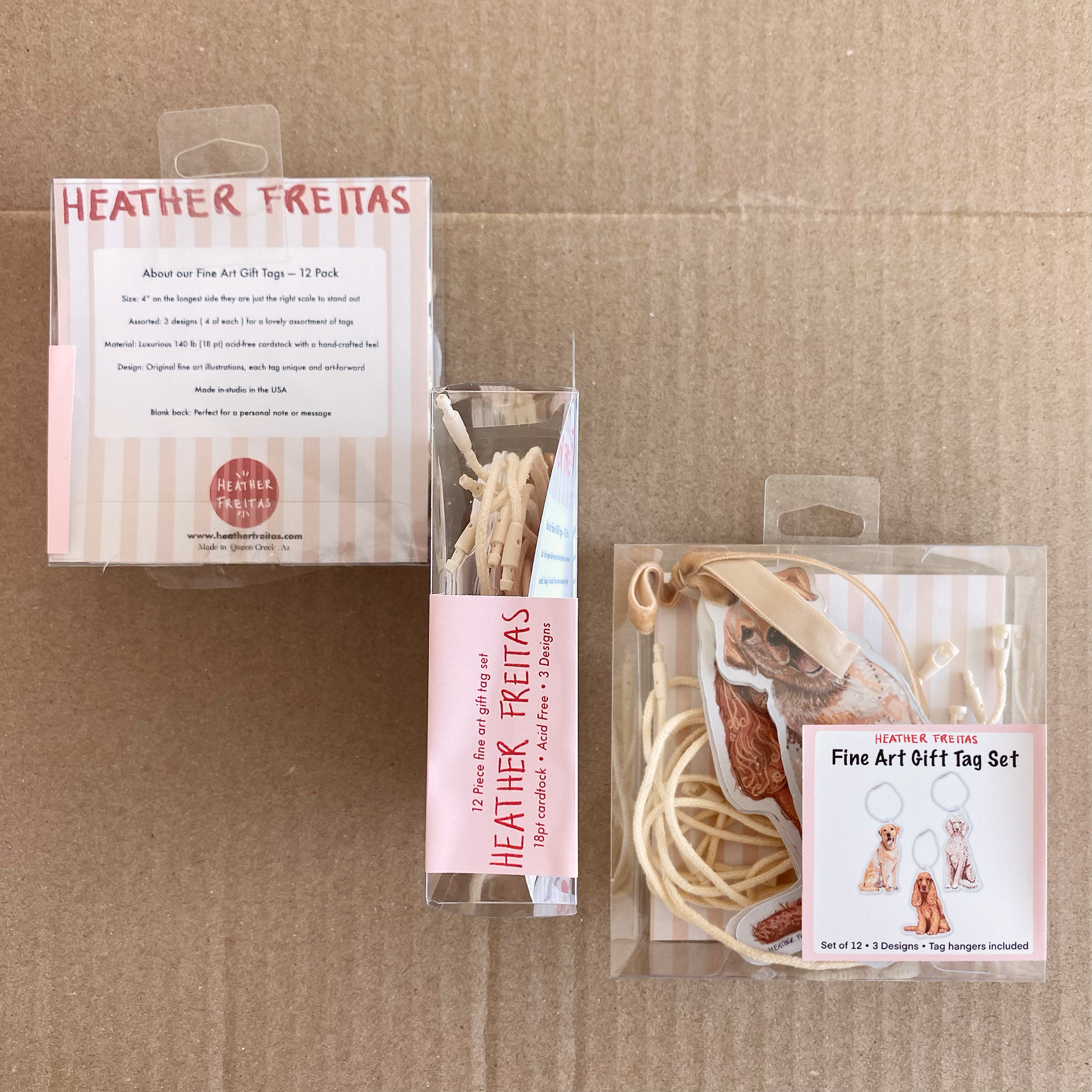 Dogs Fine Art Gift Tags ( 12 pack )