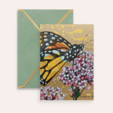 Citrine Monarch Fine Art Greeting Card