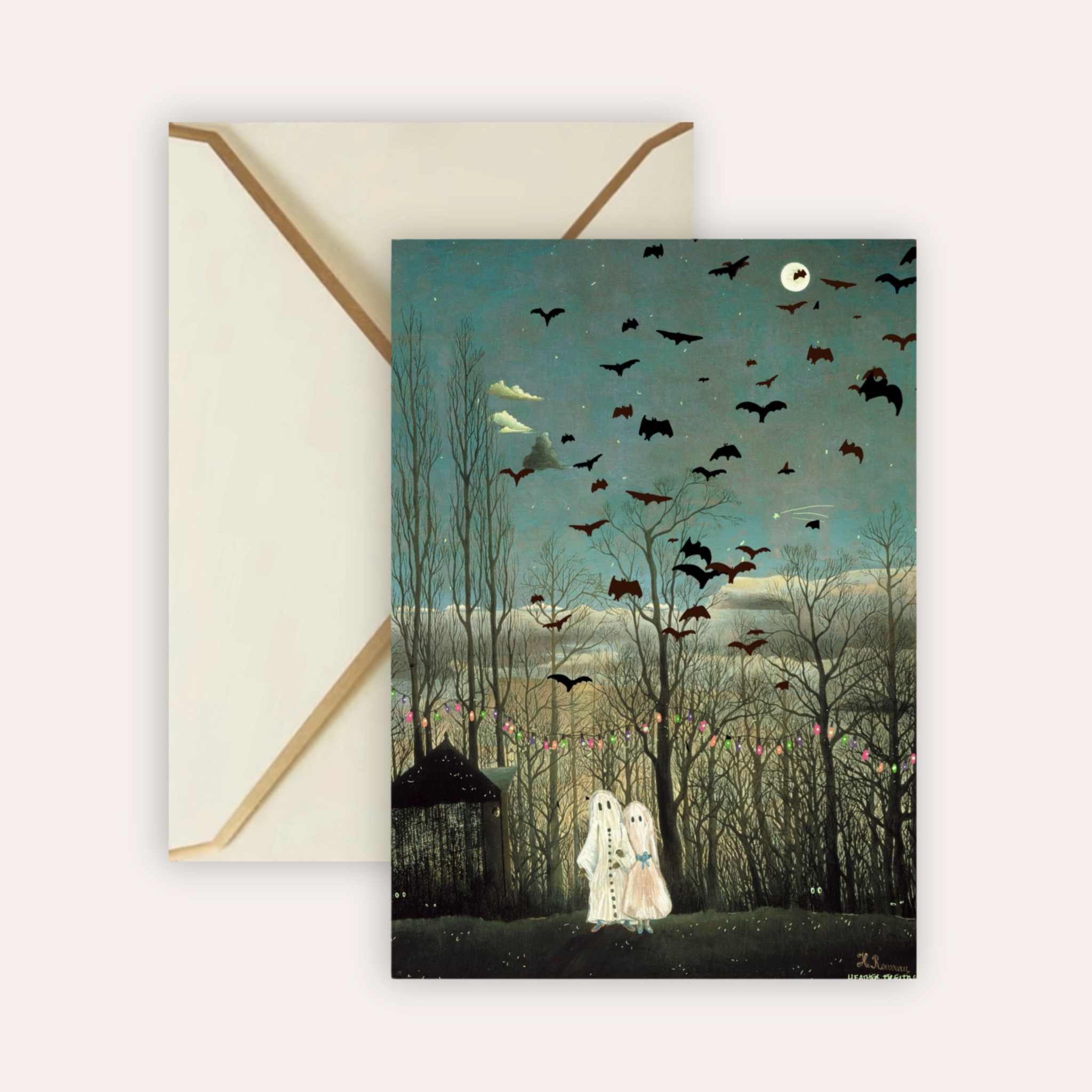 The Carnival Halloween Remaster Fine Art Greeting Card
