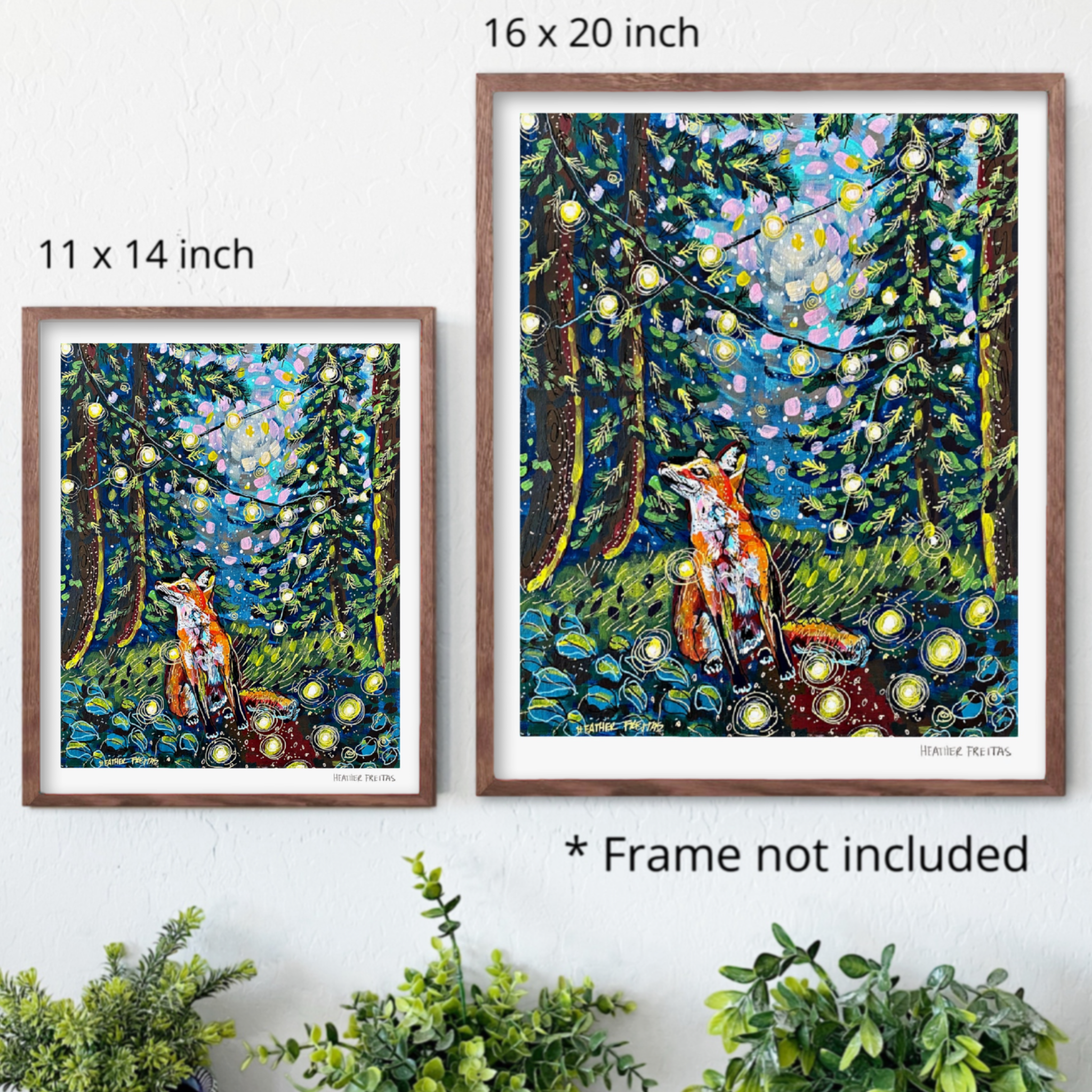 Moody Forest Fox Fine Art Print