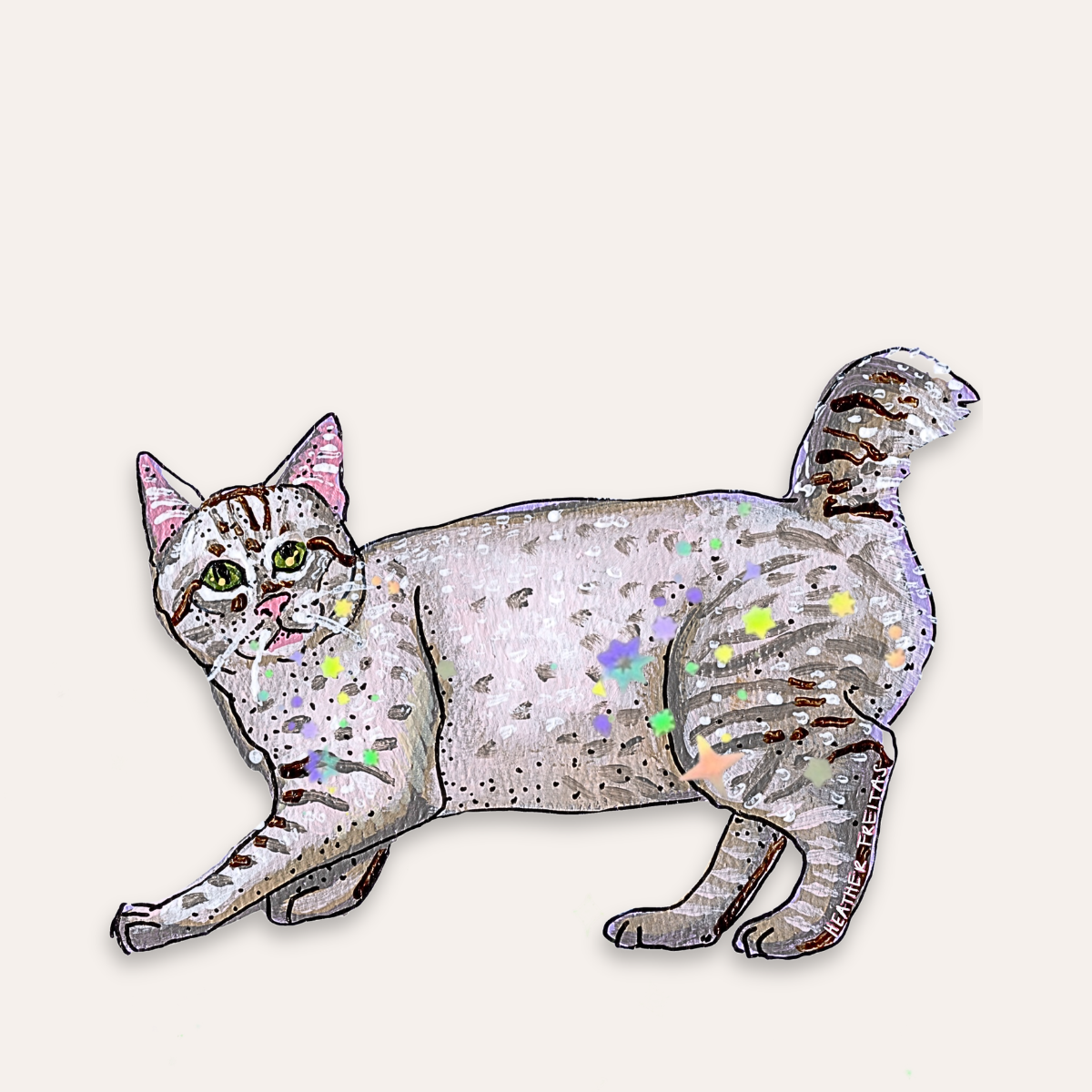 American Bobtail Cat Sticker
