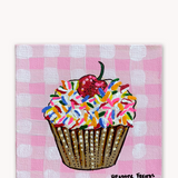 Cupcake with Sprinkles ( Original Painting )