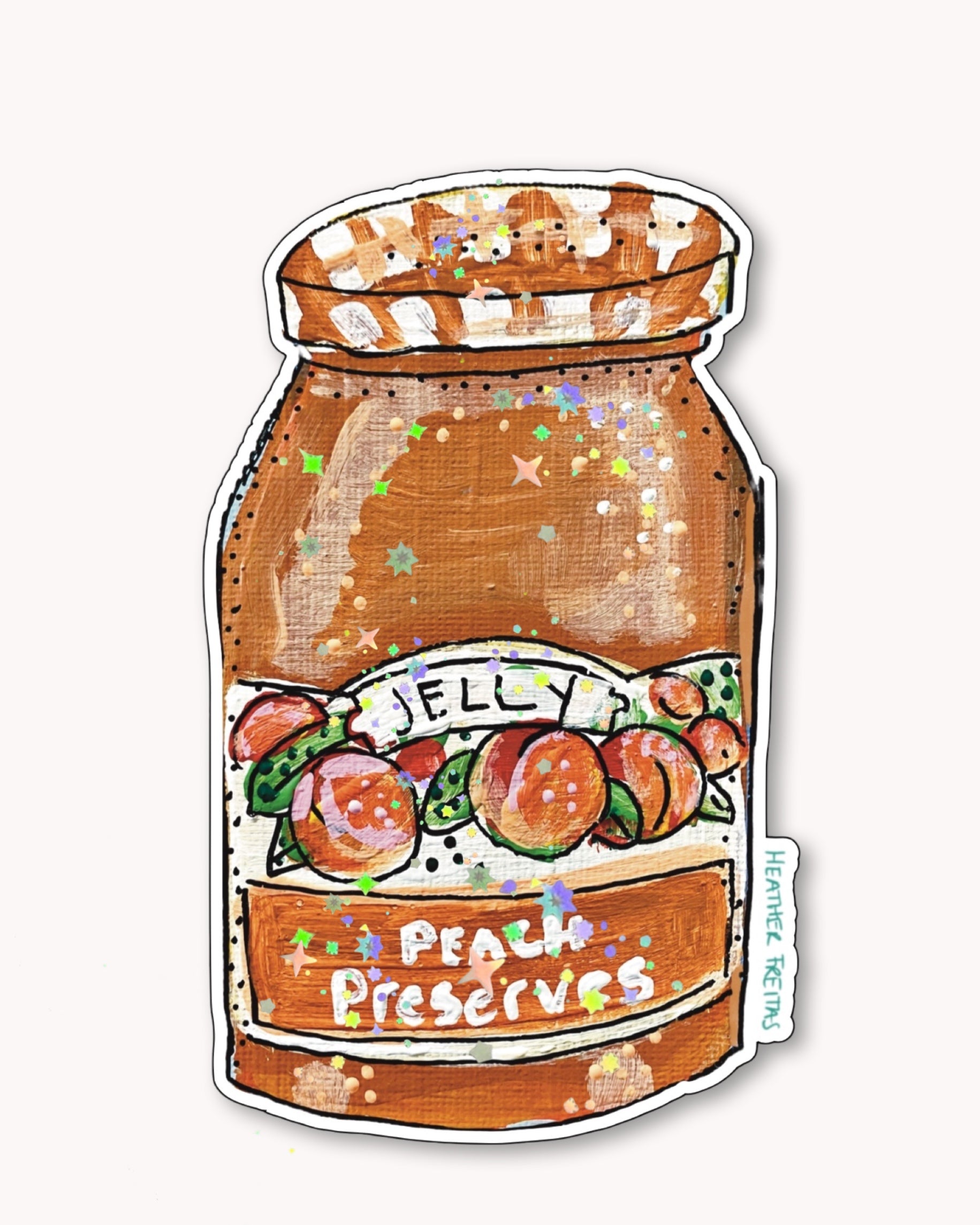 Peach Preserves Sticker