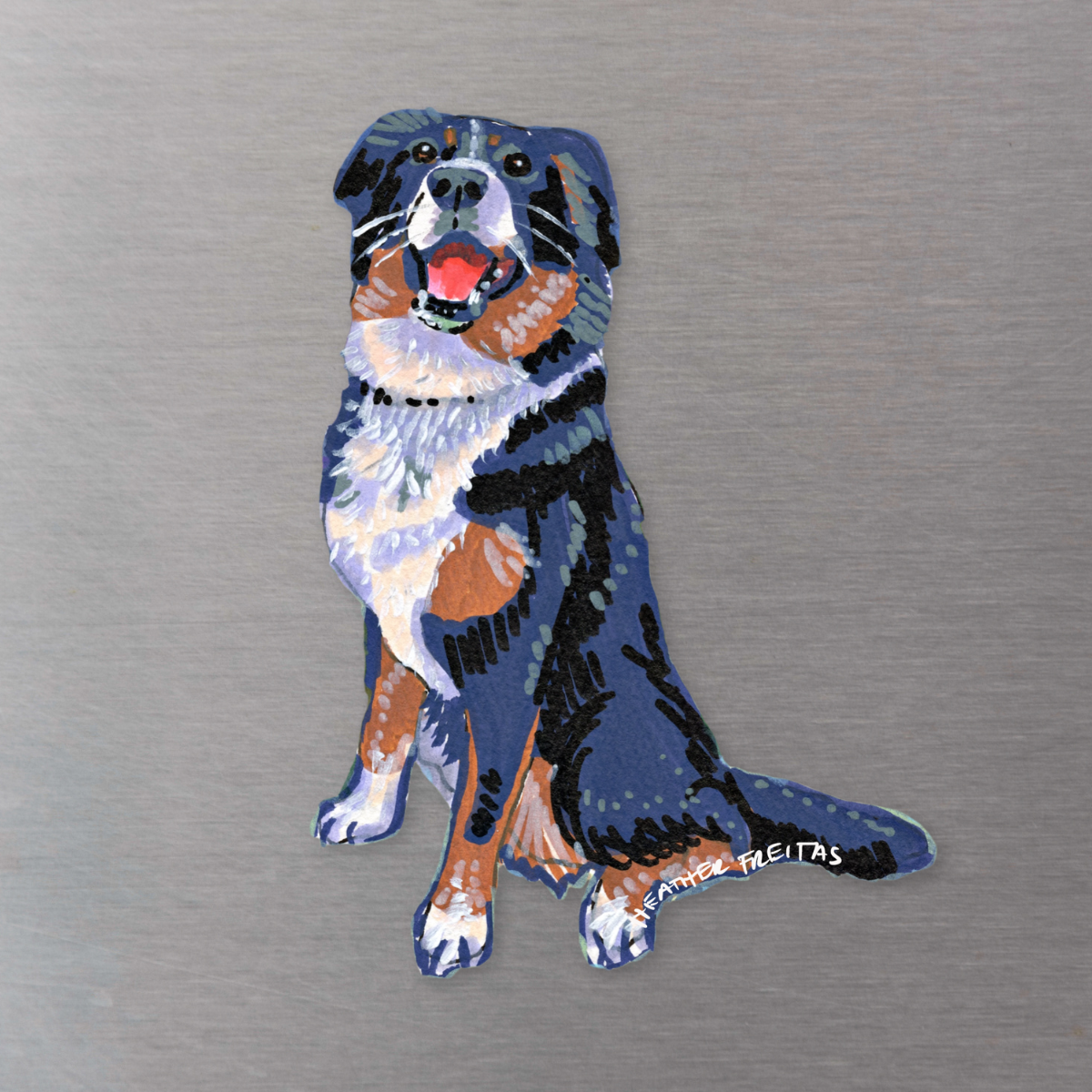 Bernese Mountain Dog Magnet ( Die-Cut )