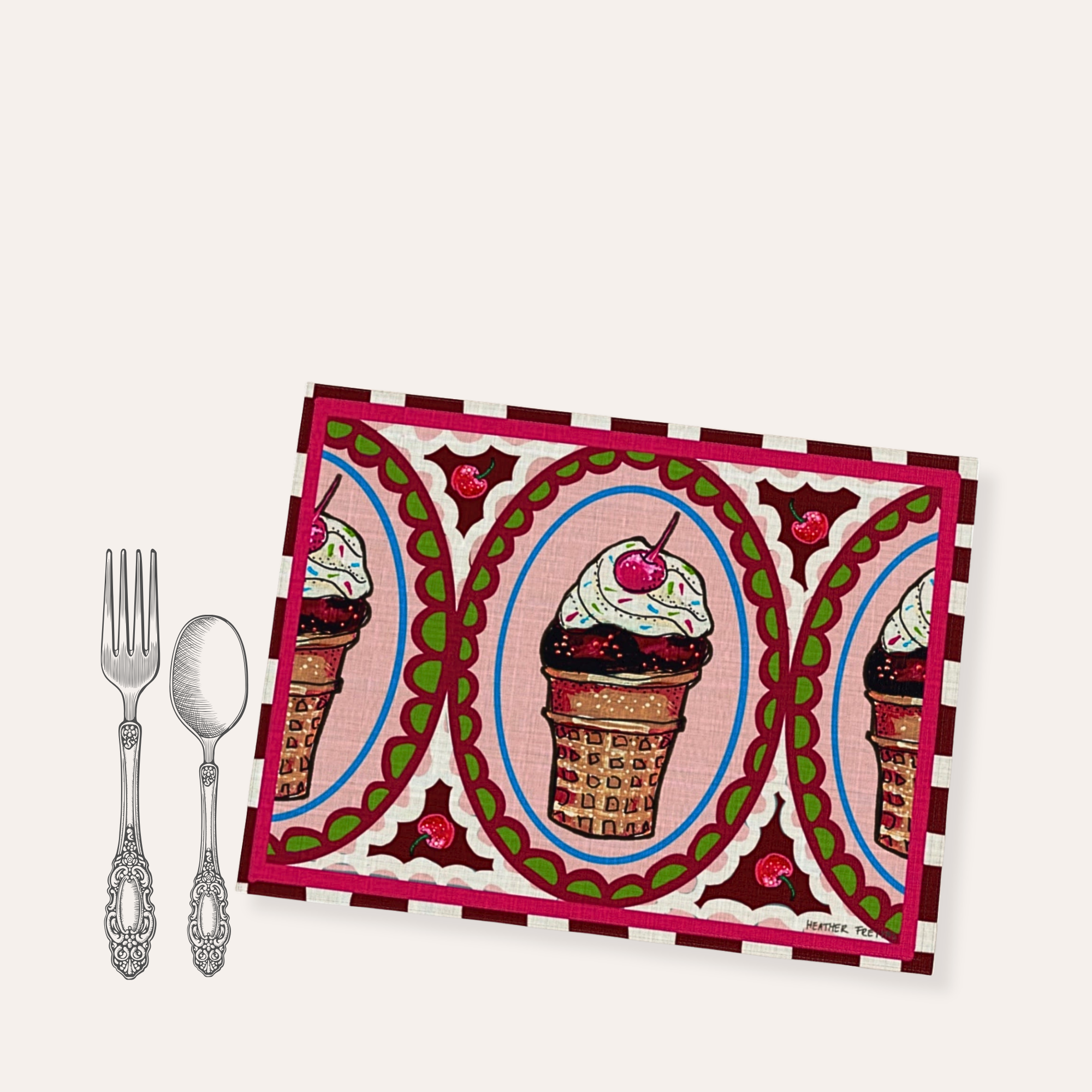 Chocolate Cone Placemat