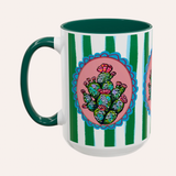 Prickly Pear Cactus Coffee Mug 15oz
