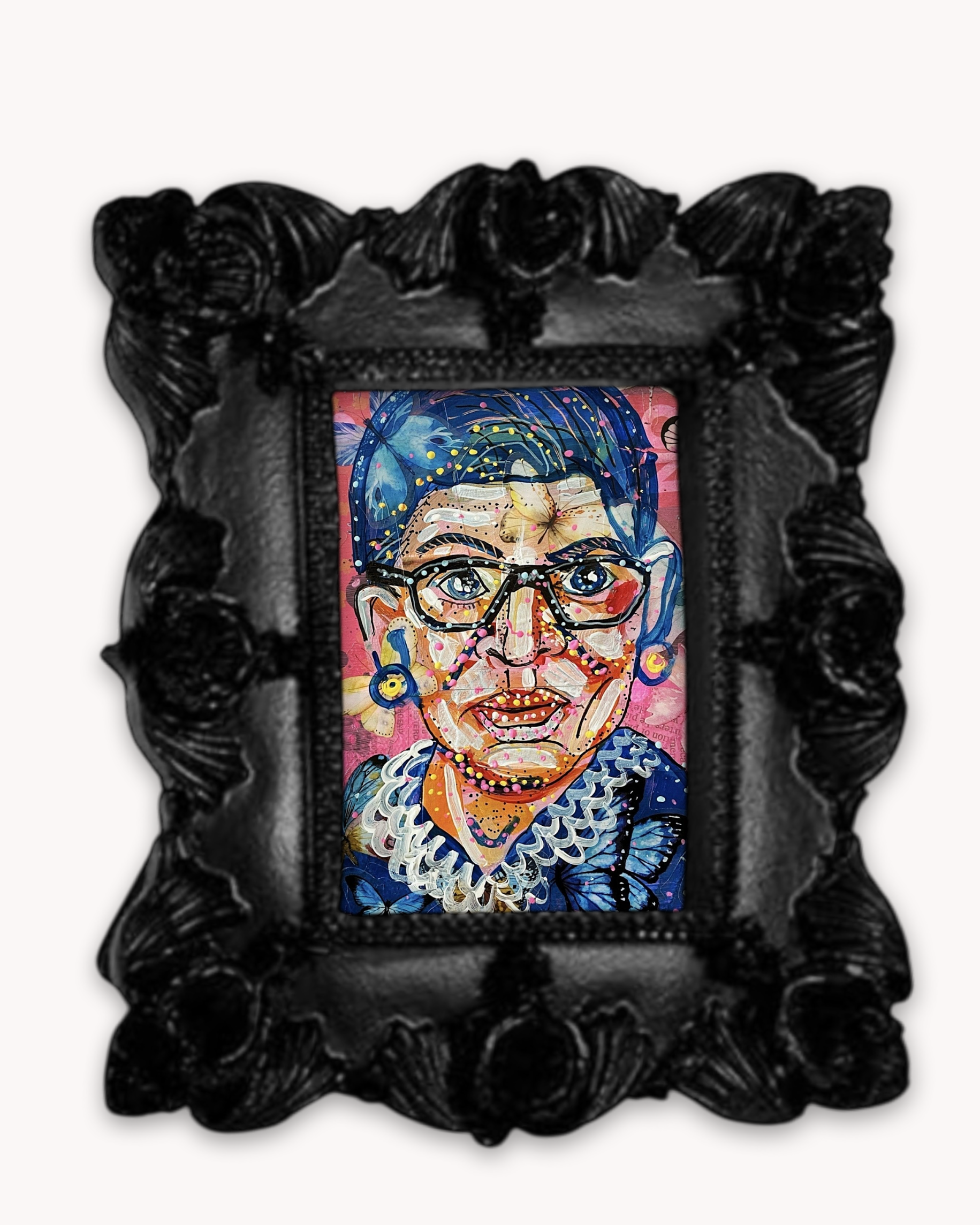 RBG Butterfly Framed Magnet ( Small )