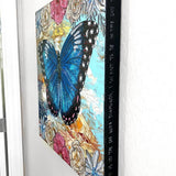 Sky Diamonds Butterfly Floral ( Original Painting )