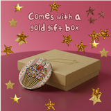 Cupcake Ceramic Ornament