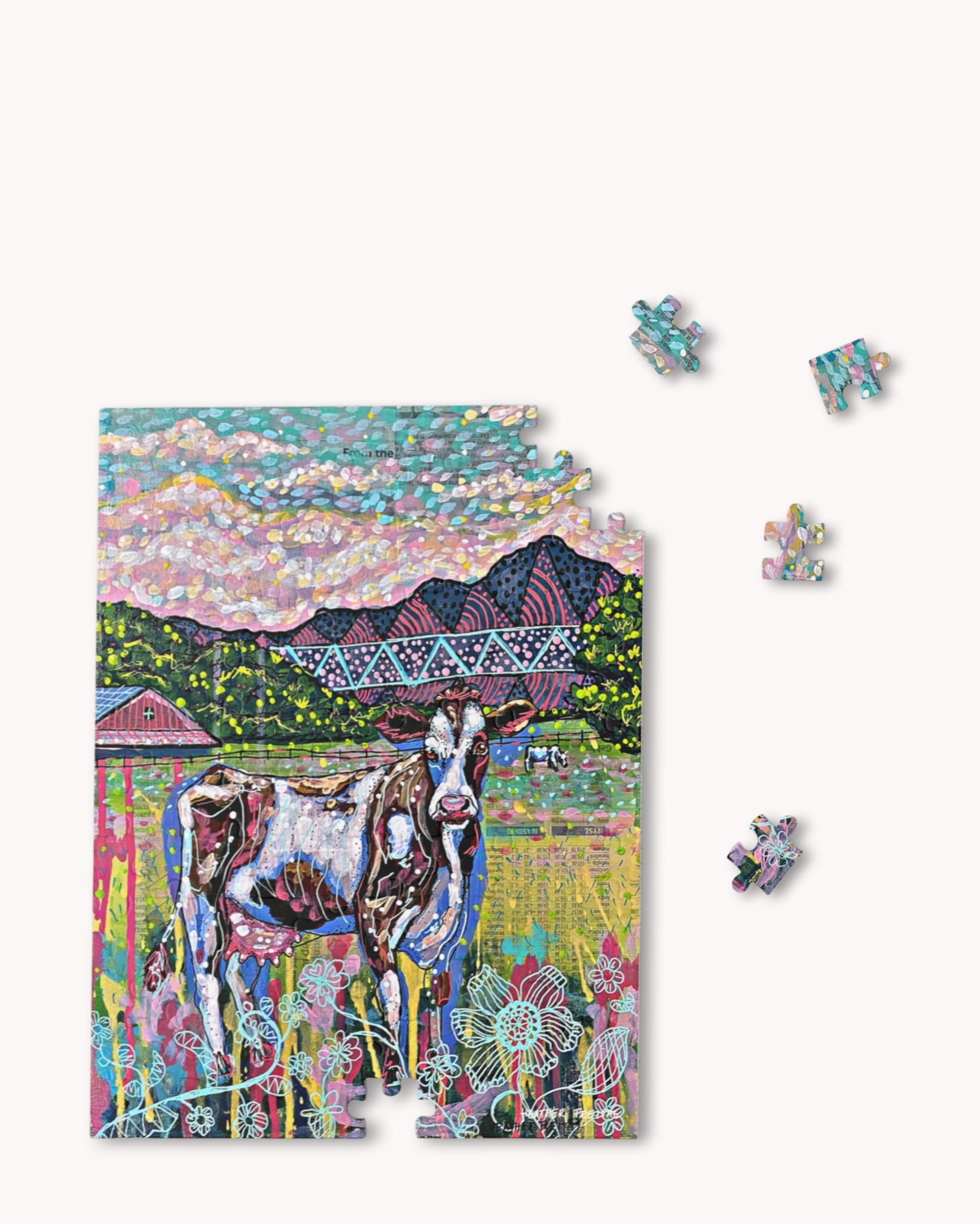 Cows On The Farm Puzzle ( 120 - 500 Piece )