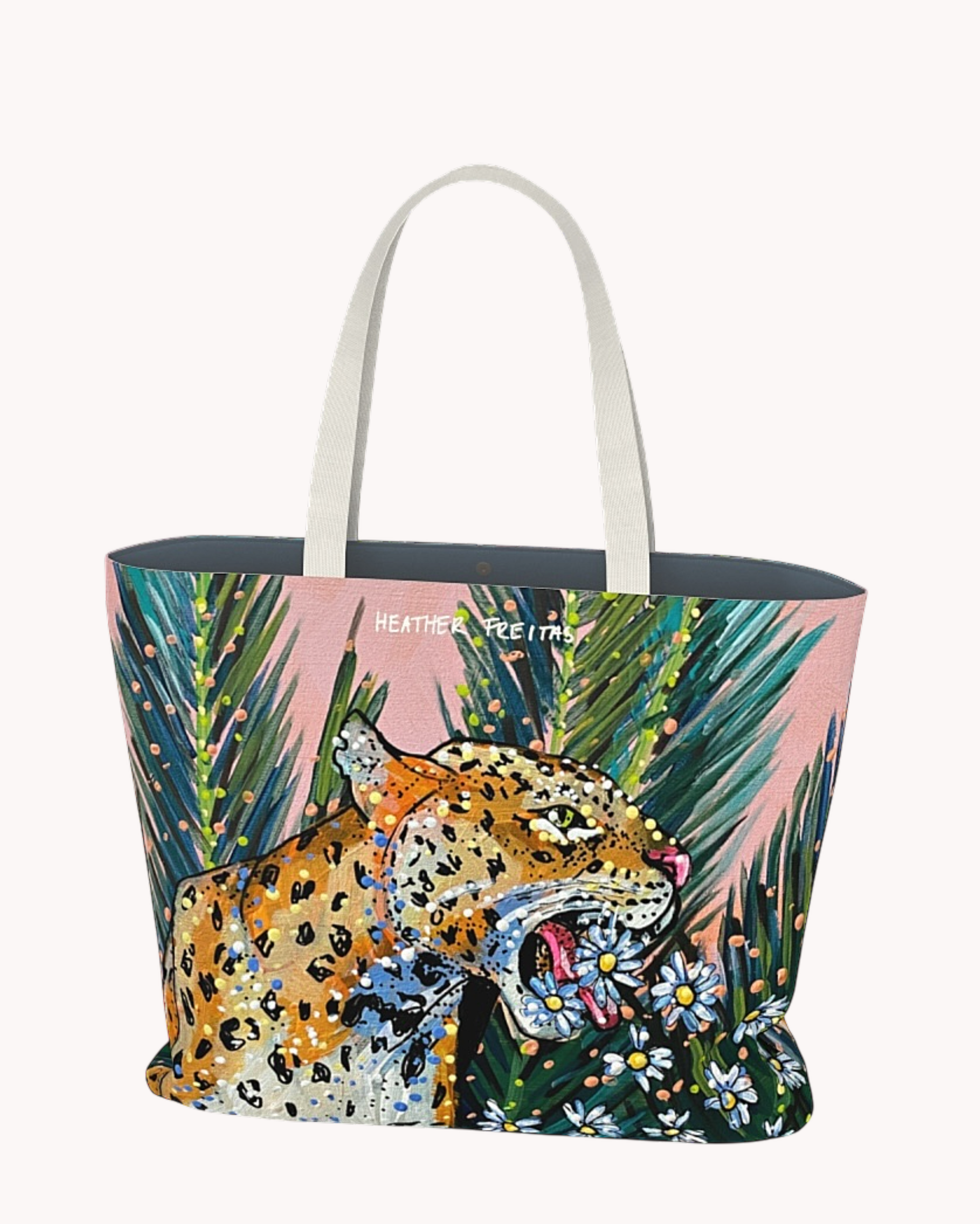 Jaguar Daisy Oversized Tote