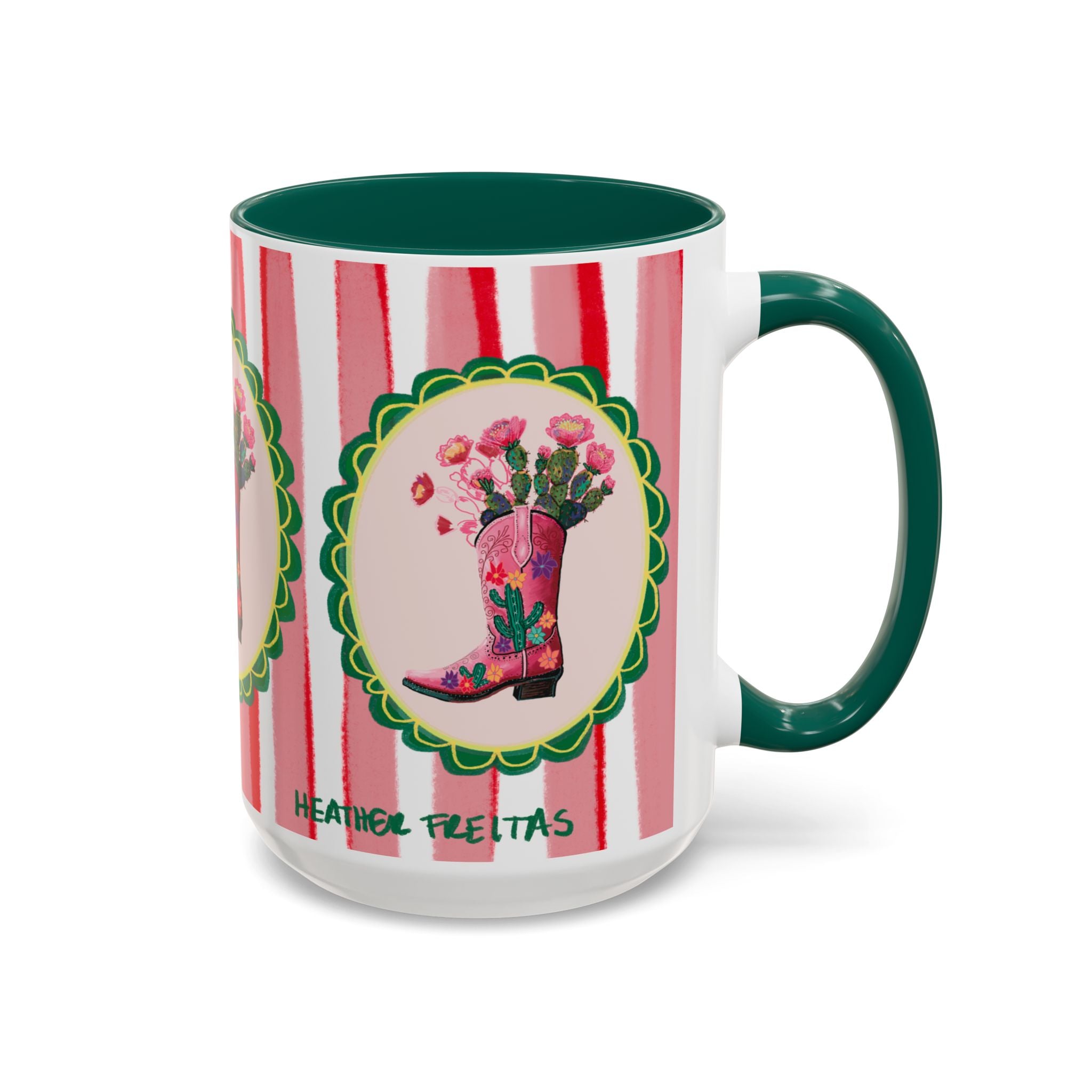 Cowgirl Boot Coffee Mug 15oz