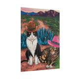 Cowboy Cats Art Print