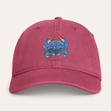 Blue Crab Washed Cotton Cap