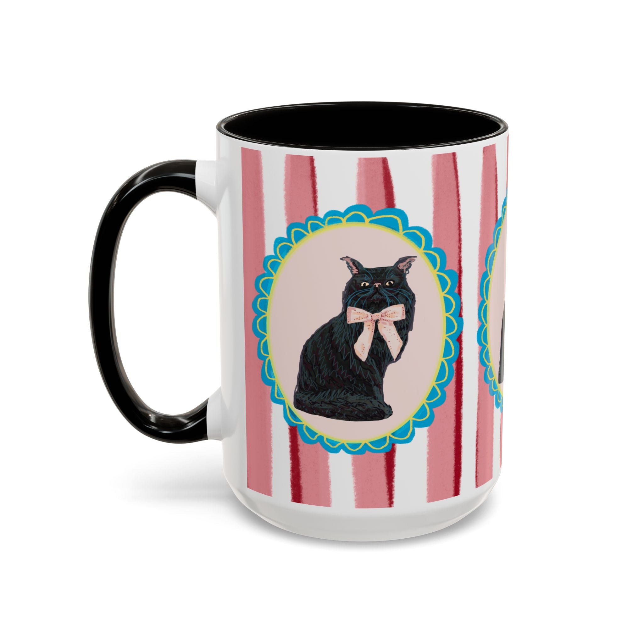 Black Persian Cat Coffee Mug 15oz