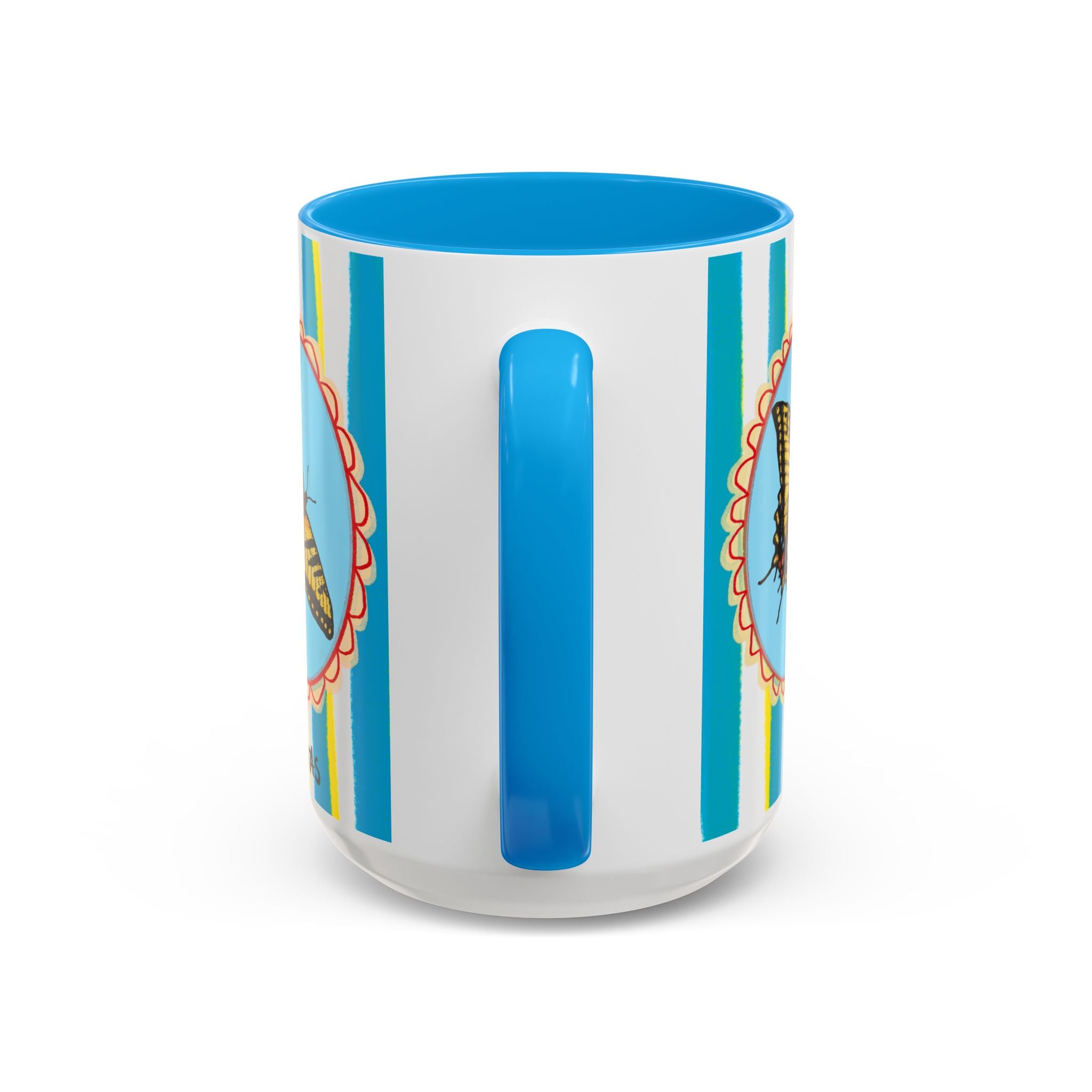 Yellow Butterfly Coffee Mug 15oz