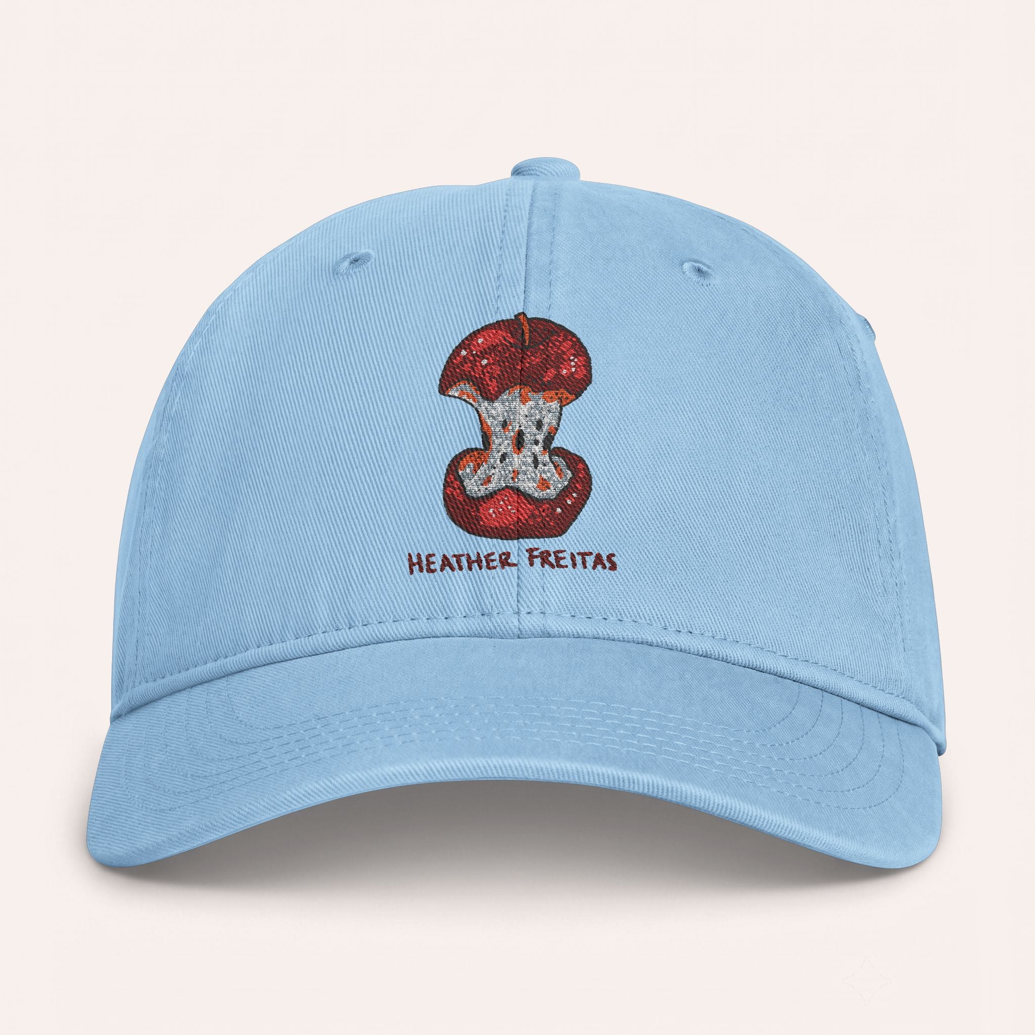 Eaten Apple Embroidered Cap