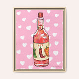 Hot Sauce Framed Fine Art Canvas Print