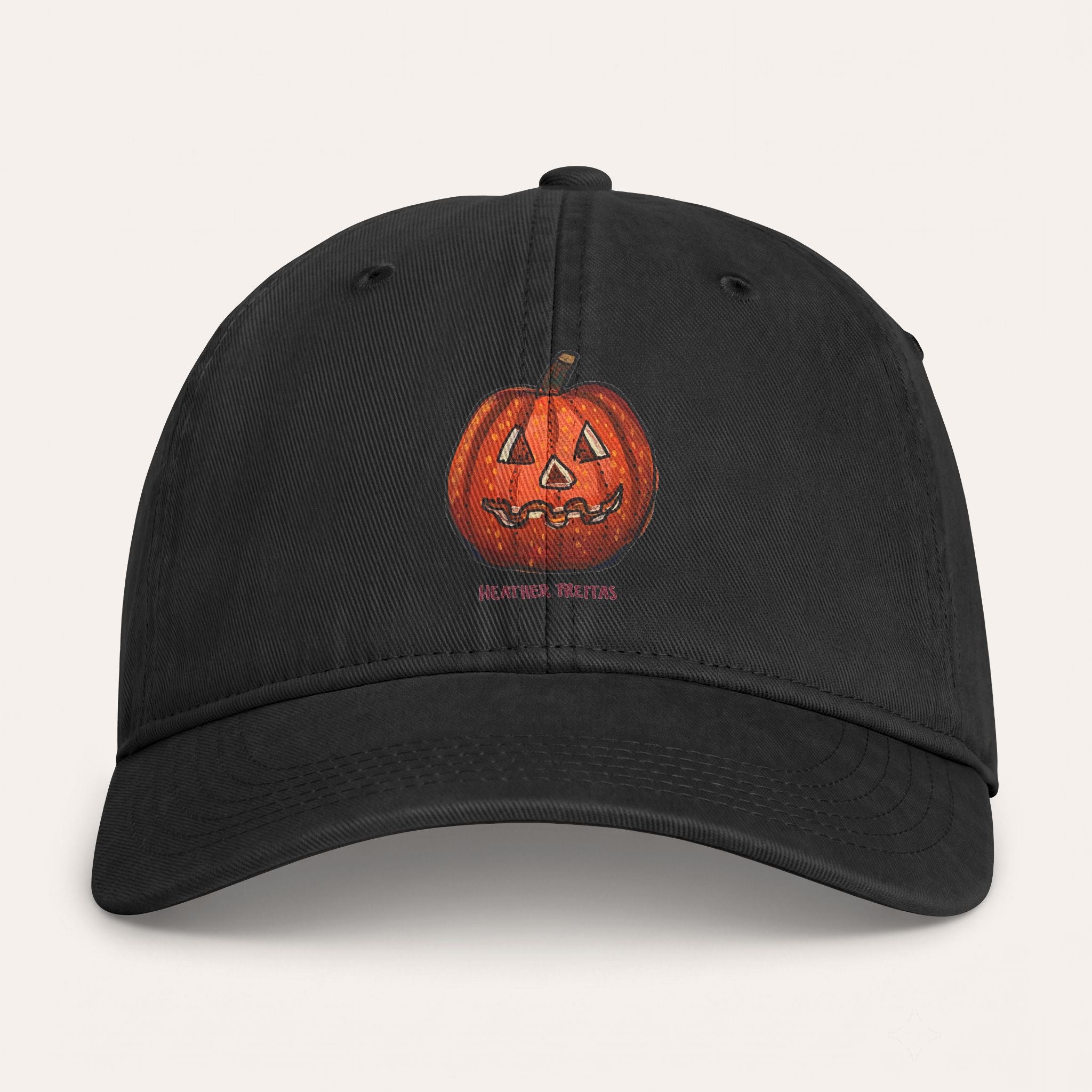 Jack O' Lantern Washed Cotton Cap