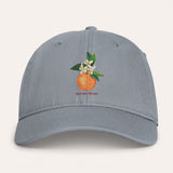 Orange Washed Cotton Cap