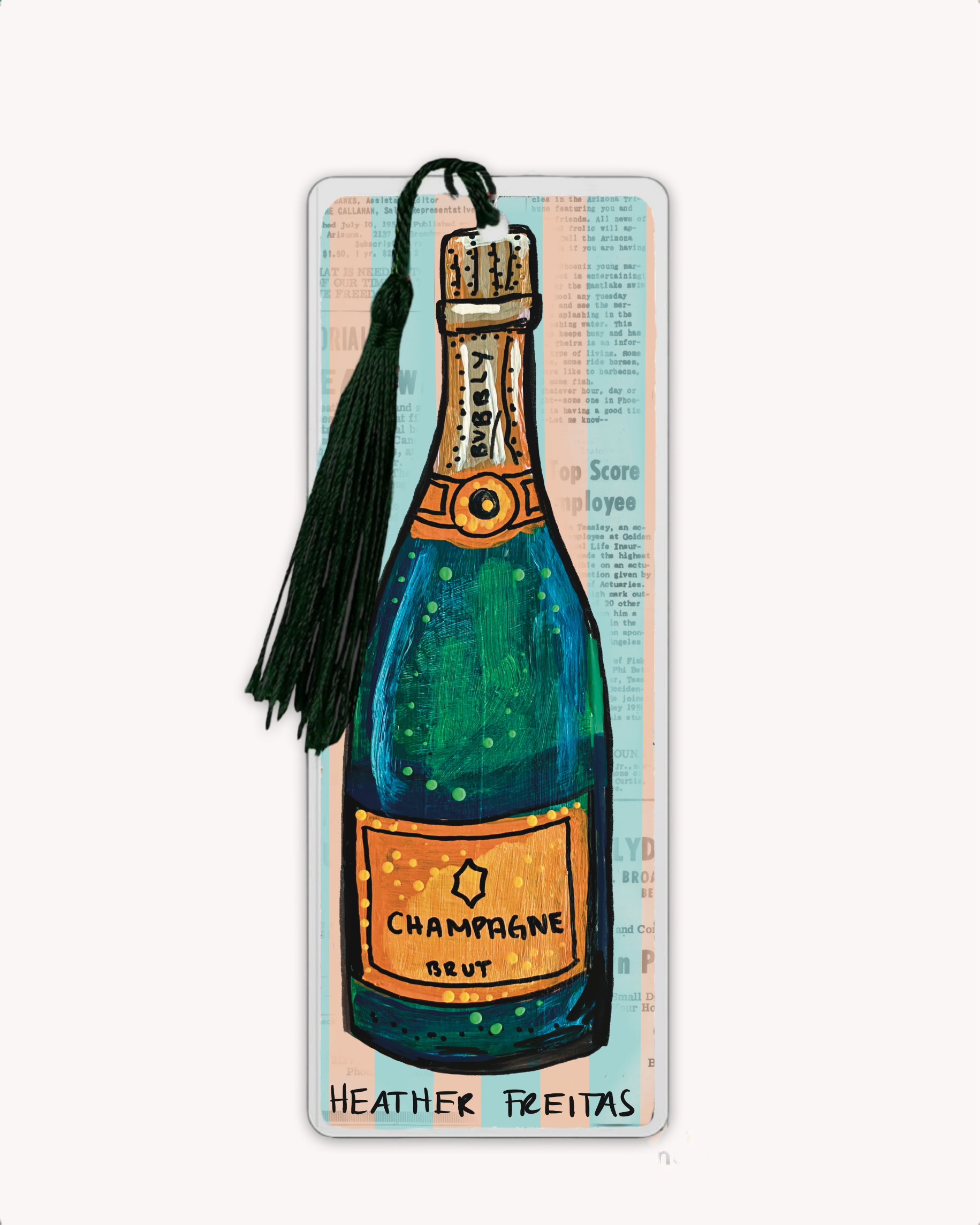 Champagne Bookmark