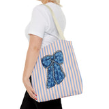 Blue Ribbon Tote Bag