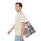 Plaid Cow Skull Tote Bag