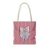 Silver Ribbon Tote Bag