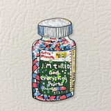 Tired & In Pain Magnet ( Die-Cut )