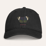 Starry Night Cracker Butterfly Washed Cotton Cap