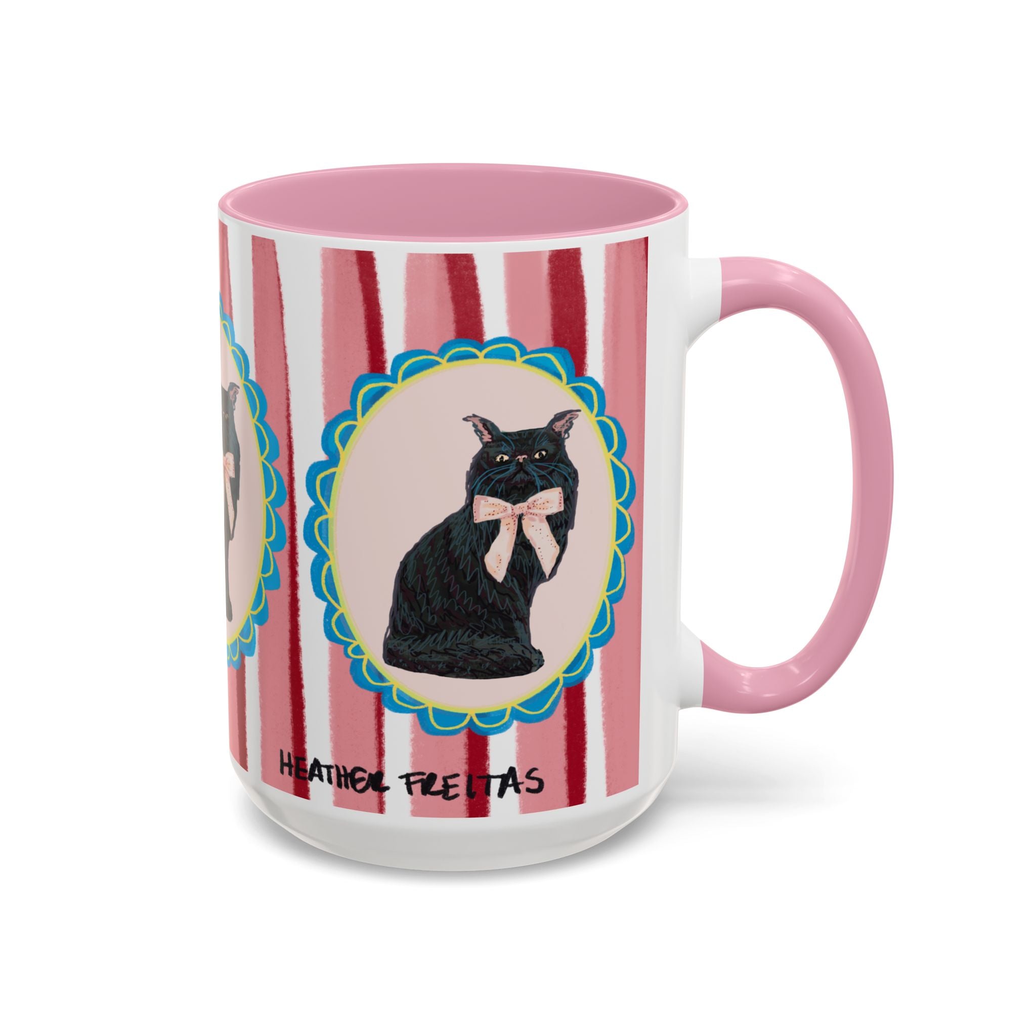 Black Persian Cat Coffee Mug 15oz