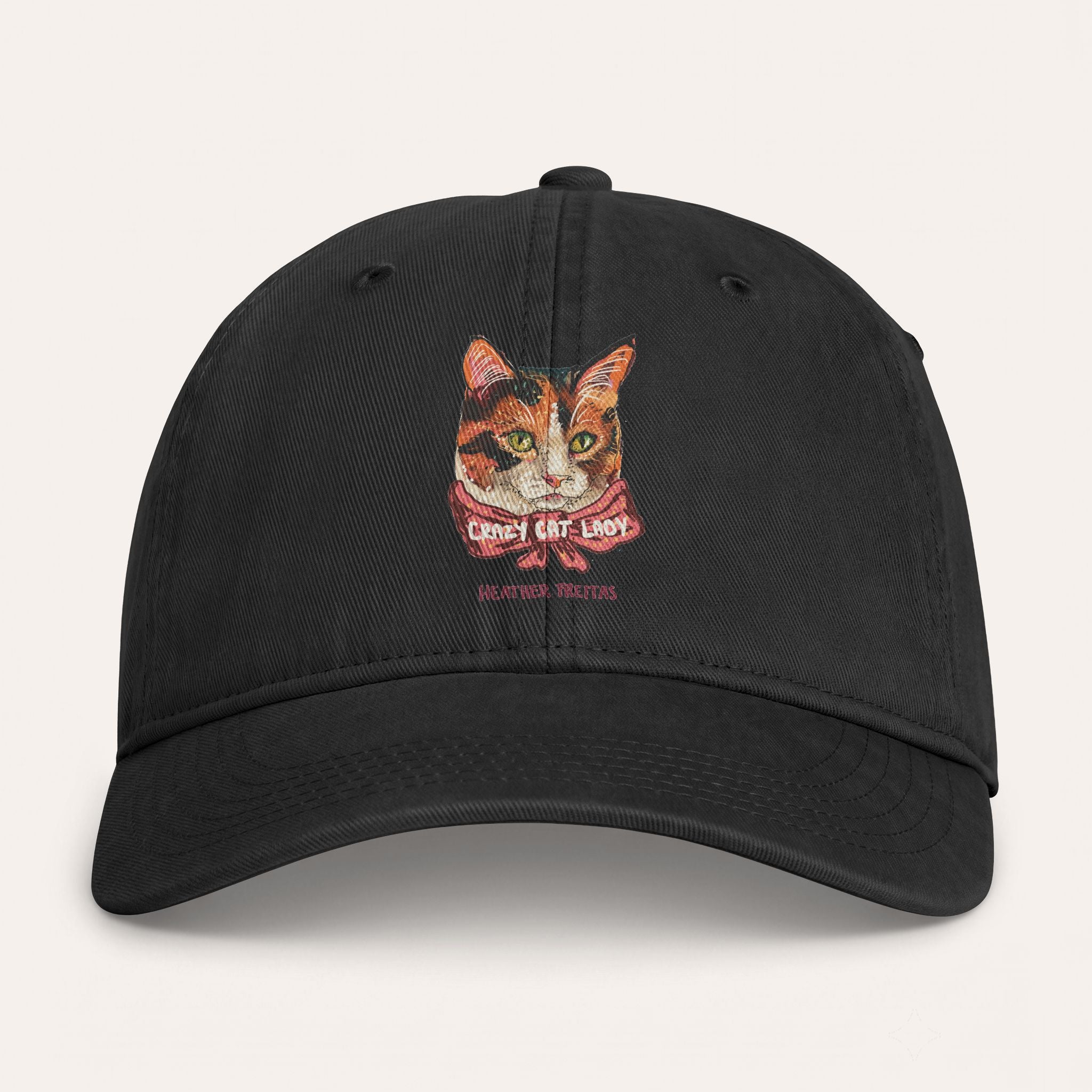 Crazy Cat Lady Washed Cotton Cap