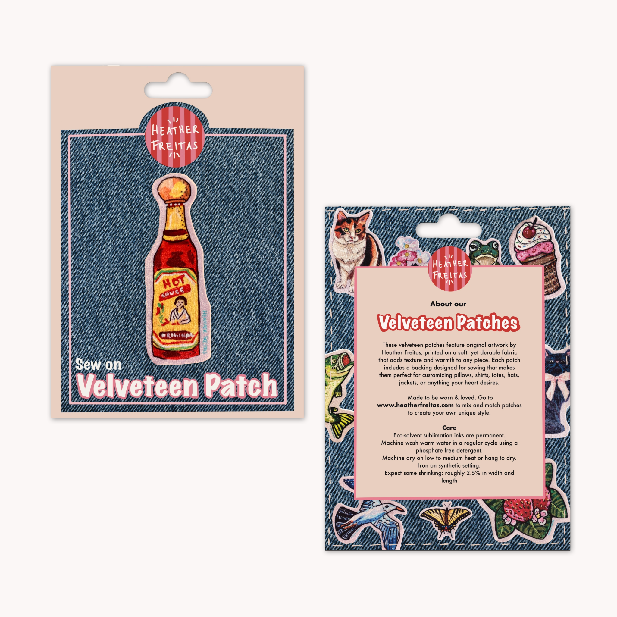 Hot Sauce - Sew On Velveteen Patch