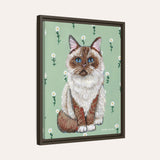 Ragdoll Cat Framed Fine Art Canvas Print