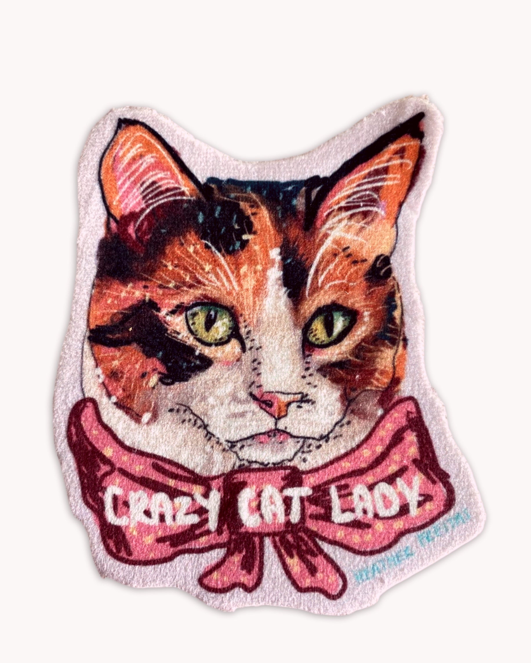 Crazy Cat Lady - Sew On Velveteen Patch
