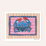 Blue Crab Hand Signed Fine Art Print