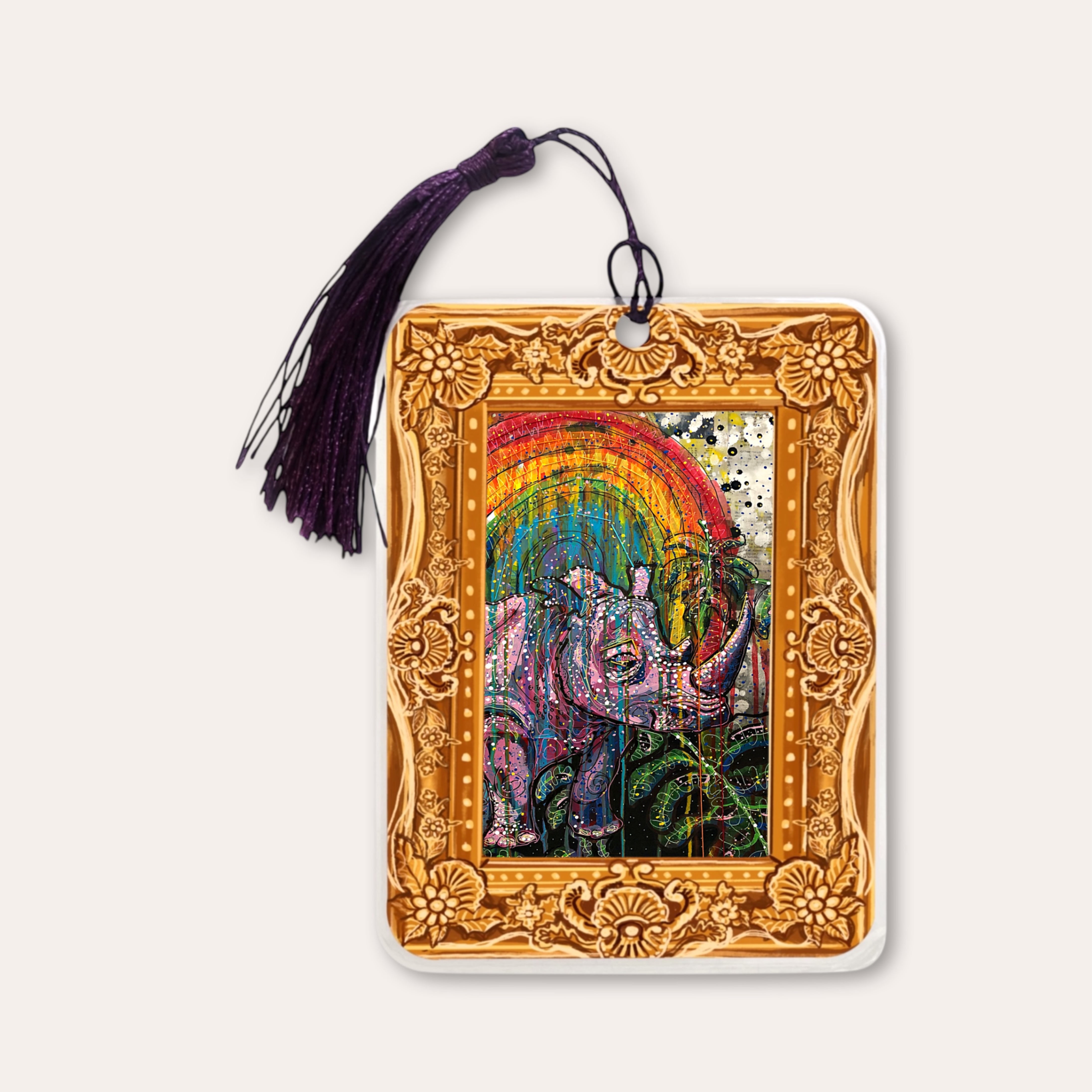 Save The Fat Unicorn Fine Art Painting Bookmark